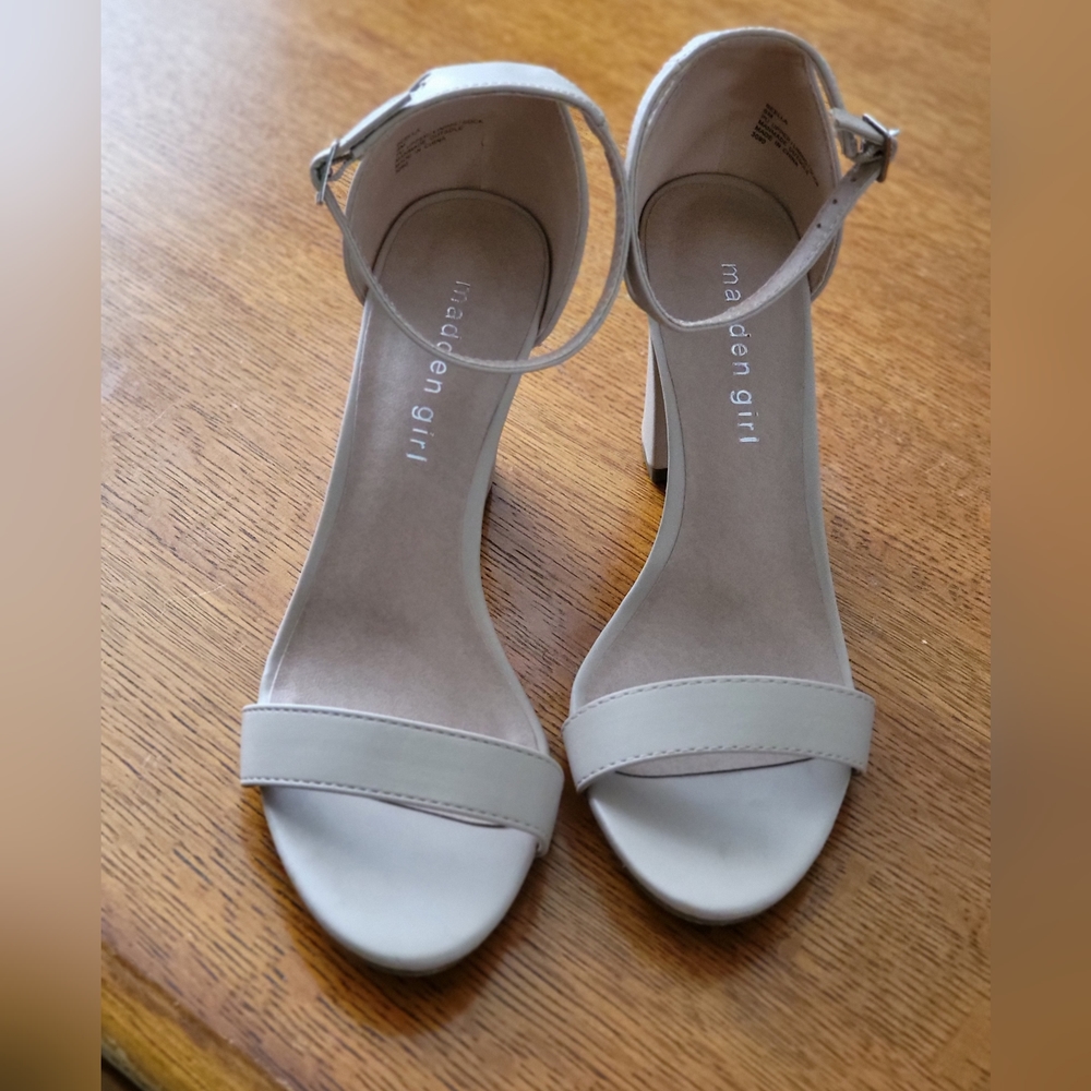Madden Girl tan heels